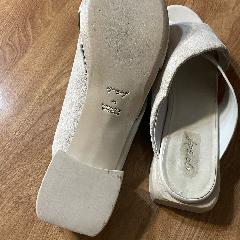 Marsell Women's Beige Clogs - Picture 7 of 10